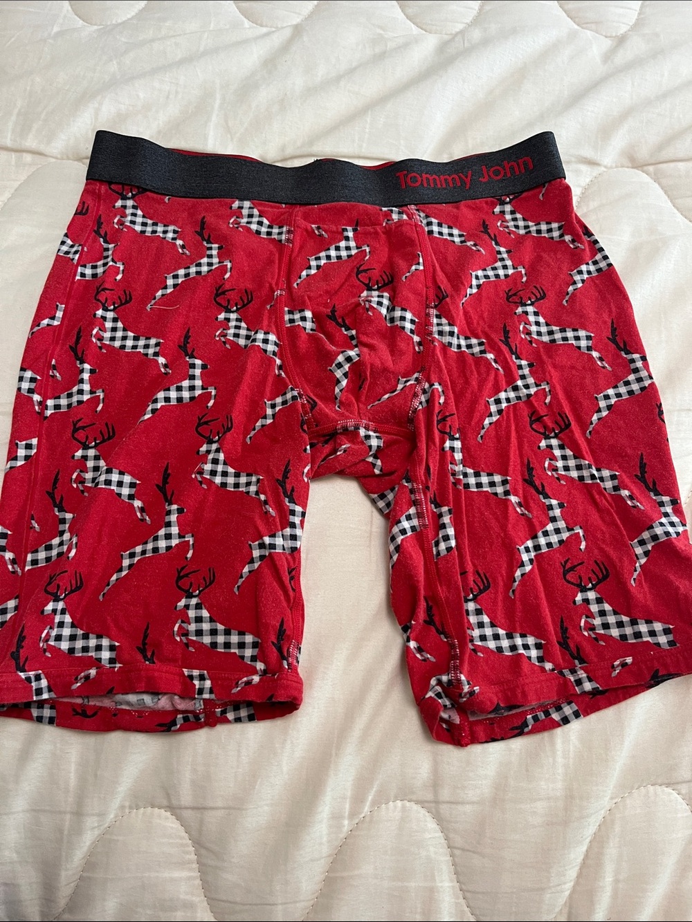 Tommy John Cool Cotton Reindeer Boxer Briefs